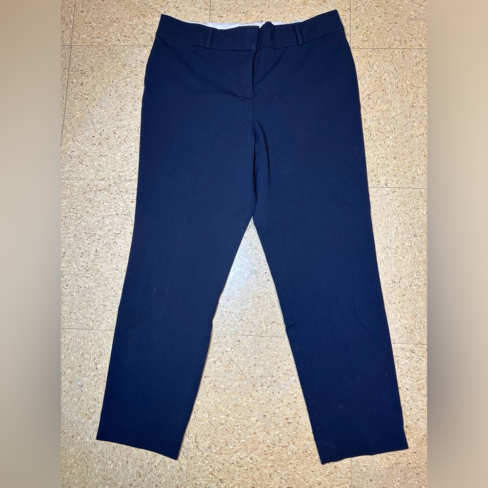 Liz Claiborne Womens Navy‎ Blue Emma Ankle Pant Career Office Size 8P 8 Petite